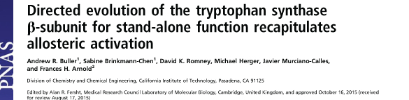 2015---Buller-et-al.---Directed-evolution-of-the-tryptophan-synthase-β-subunit-for-stand-alone-function-recapitulates-allosteric-activat